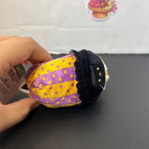 Disney Store Tsum Tsum Mini Plush 3.5" JAPAN Black Cat Dale Halloween Red Nose - Picture 8 of 10